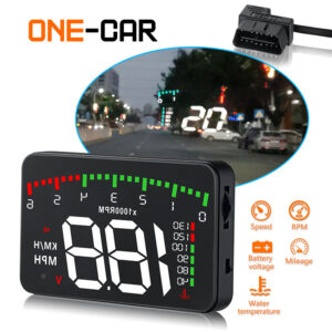 Hud Display with Overspeed Warning MPH/KPH