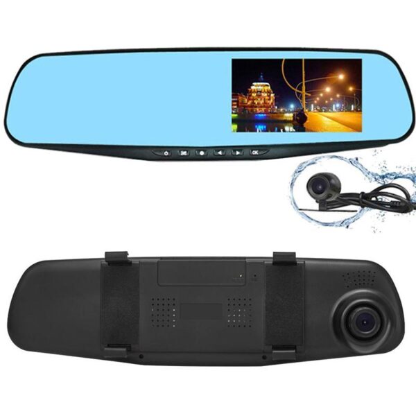 Dual Lens DVR Dash Cam & Rear View Mirror - Image 6